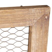 Artikel Wanddecoratie Hout Metaal Rustieke Decoratie Bruin 40x60cm