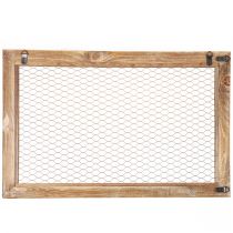 Artikel Rustieke wanddecoratie, hout en metaal, 40x60cm, bruin, vintage