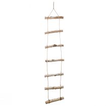 Artikel Kerstwanddecoratie met micro LED-lichtjes, kleine houten sneeuwvlokken en met sneeuw bedekte takken H150cm