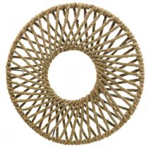 Wanddecoratie boho stijl, sierring jute lint Ø38cm