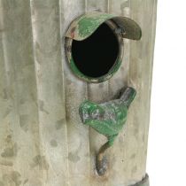 Artikel Decoratief vogelhuisje om op te hangen antiek groen H26cm