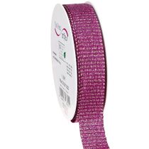 Artikel Kerstlint met gouden draad cadeaulint Erika 25mm 20m