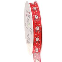 Artikel Kerstlint met rendier decoratief lint rood 15mm 18m