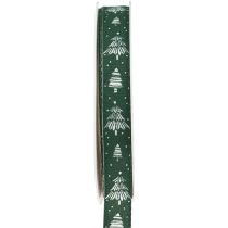 Artikel Kerstlint met dennenbomen cadeaulint groen 15mm 20m