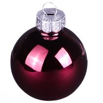 Artikel Kerstboomballen van glas Berry Mix Ø6cm 24 st