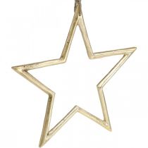 Artikel Kerstdecoratie ster, adventsdecoratie, ster hanger Golden B24.5cm