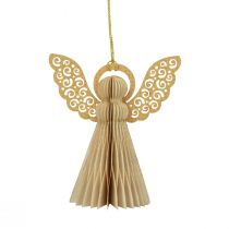 Artikel Papieren engel Kerstengel decoratie papier crème H12cm 4 st