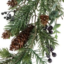 Artikel Kerstkrans paarse bessenkrans kunstmatig 180cm