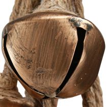Artikel Kerstklok decoratieklokken met gouden strik 51cm