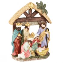 Artikel Kerststal met figuren Kerststal 15,5×7×20cm