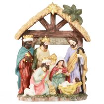 Artikel Kerststal met figuren Kerststal 15,5×7×20cm