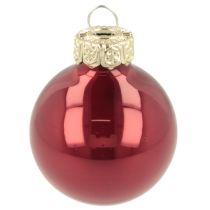 Artikel Kerstbal van glas, glanzend, 3 cm, 22 stuks