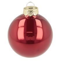 Artikel Kerstballenset, glanzende feestelijke decoratie, 6 cm, 24 stuks