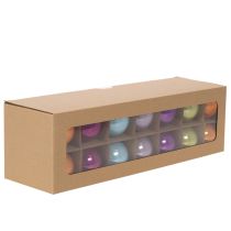 Artikel Kerstballenset, kleurrijke kerstballen, glanzend, 60 mm, 24 stuks
