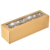 Artikel Glazen kerstballen, set van 3 – lichtblauw, blauw, metallic blauw &amp; mat, met hanger, 6 cm, 24 stuks