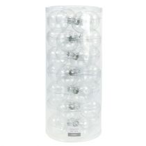 Artikel Kerstbol glas Ø6cm helder 24 st