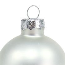 Artikel Kerstbol glas Ø6cm zilvermix 24 st