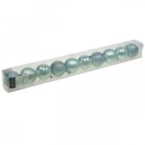 Artikel Kerstballen kunststof lichtblauw mix Ø6cm 10 st