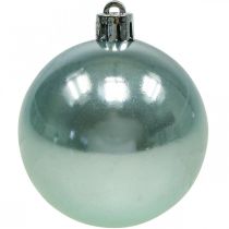 Artikel Kerstballen kunststof lichtblauw mix Ø6cm 10 st