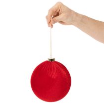 Artikel Grote rode kerstbal om op te hangen, 15 cm, 3 stuks
