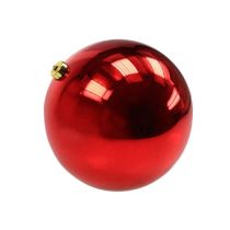 Artikel Kerstbal kunststof klein Ø14cm rood 1 st