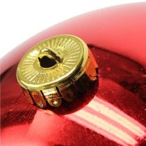 Artikel Kerstbal kunststof klein Ø14cm rood 1 st