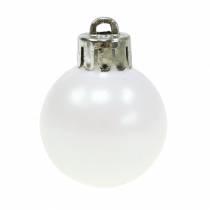 Artikel Kerstboomdecoratie kerstbal wit 3cm 14st