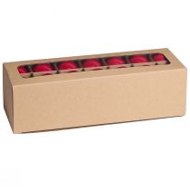 Artikel Glazen kerstballen/boomversieringen in rood, Ø4cm, 24 stuks