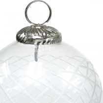 Artikel Kerstballen glas helder Kerstboomballen Ø10cm 3st