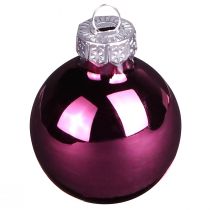 Artikel Kerstballen glas mini bes beige roze Ø3cm 22 st