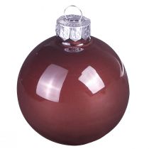 Artikel Kerstballen goudbruin mix glazen bollen Ø4cm 24 st