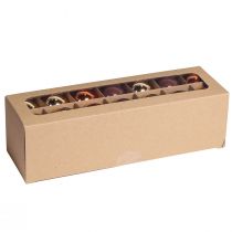 Artikel Kerstballen goudbruin mix glazen bollen Ø4cm 24 st