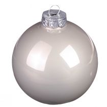 Artikel Kerstballen groen grijs boom glazen ballen Ø6cm 24 stuks
