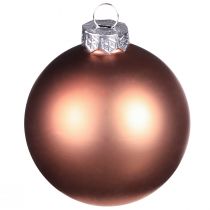 Artikel Kerstballen in zilver abrikozenglas Ø7,5cm 12 st