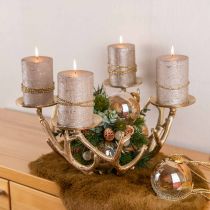 Kerstballen glas Kerstballen helder, bruin Ø10cm 3st