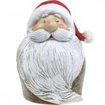 Artikel Kerstman Beeldje Kerstman Rood, Wit Polyresin 15cm