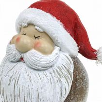 Artikel Kerstman Beeldje Kerstman Rood, Wit Polyresin 15cm