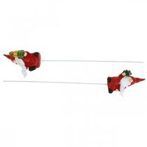 Artikel Kerstkabouter decoratieve plugkabouter Kerstman 7cm 4 st