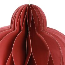 Artikel Kerstversiering papieren ornament Bordeaux H40cm 2 st