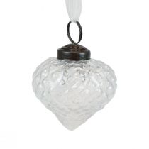 Artikel Kerstdecoratie glasdecoratie ui helder ruit Ø5,5cm 9 st
