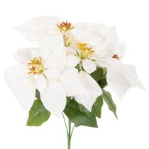 Artikel Kunstmatige kerstster, wit, grote bloem, decoratieve plant, 40 cm