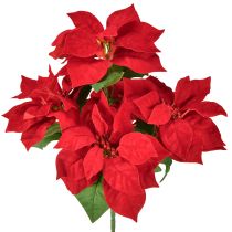 Artikel Poinsettia Rode Kunstplant 5 Bloemen 40cm
