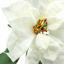 Poinsettia kunstbloem wit 67cm