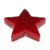 Artikel Kerststerren mix 4-5cm glanzend rood 72st