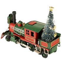 Artikel Kersttrein met dennenlocomotief Kerstgroen 20cm