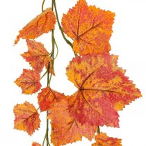Wijnbladeren slinger bladeren slinger rood oranje herfst L210cm