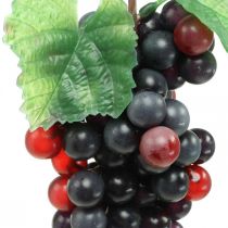 Deco druif zwart kunstfruit winkel raamdecoratie 22cm