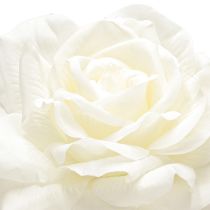 Artikel Witte roos nep roos op steel zijden bloem nep roos L72cm Ø13cm