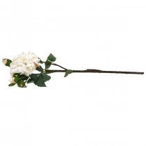 Artikel Witte rozen kunstbloemen roos groot met drie knoppen 57cm