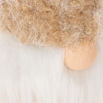 Artikel Decoratieve kabouterfiguur met baard om op te hangen, 17 cm, 6 stuks